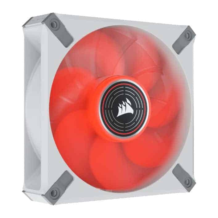 (image for) Corsair ML120 LED ELITE 120mm Red LED Fan Single Pack White